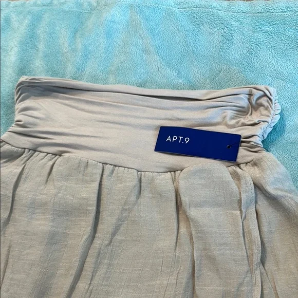 Apt. 9 Beige Midi Wrap Skirt Asymmetrical High-Low - Picture 2 of 11